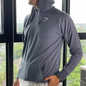 Men’s blue-grey GYMSHARK hoodie
